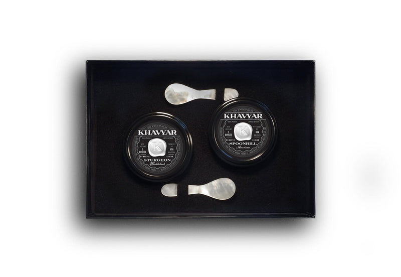 Caviar Gift Set Sturgeon Hackleback and Spoonbill American